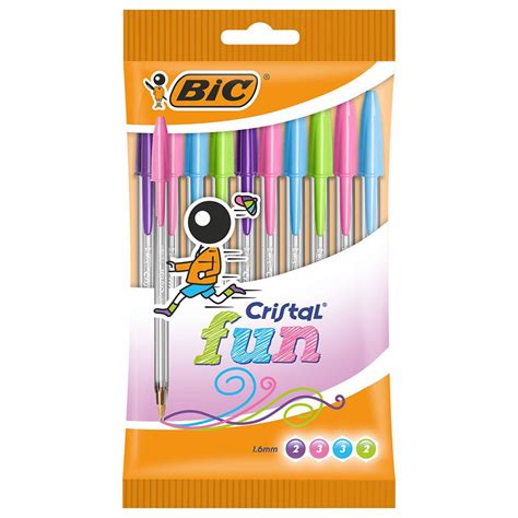 Bol Grafo Bic Cristal Fun Colores Bic Papeler A Dideco