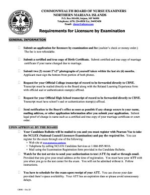 Nclex Application Form Fill Online Printable Fillable Off