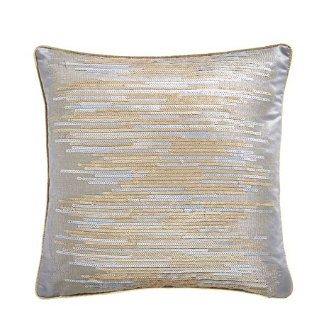 Shimmer Sequin X Cushion Gold Bedding Clarke Clarke By