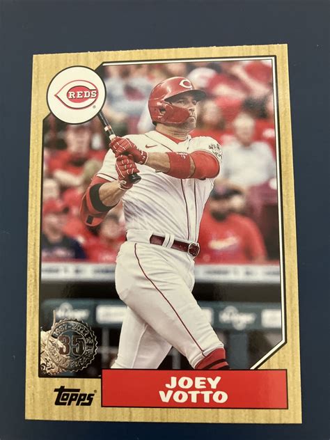 Mavin Joey Votto 2022 Topps Series 1 1987 35th Anniversary Card T87