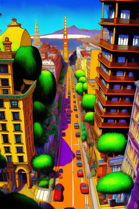 Lexica Maximalist Chaotic Lombard Street San Francisco Birds Eye