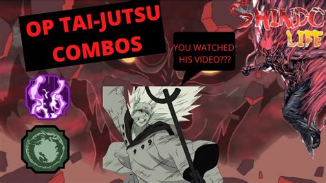 Shindo Life How To Combo With Tai Jutsu YouTube