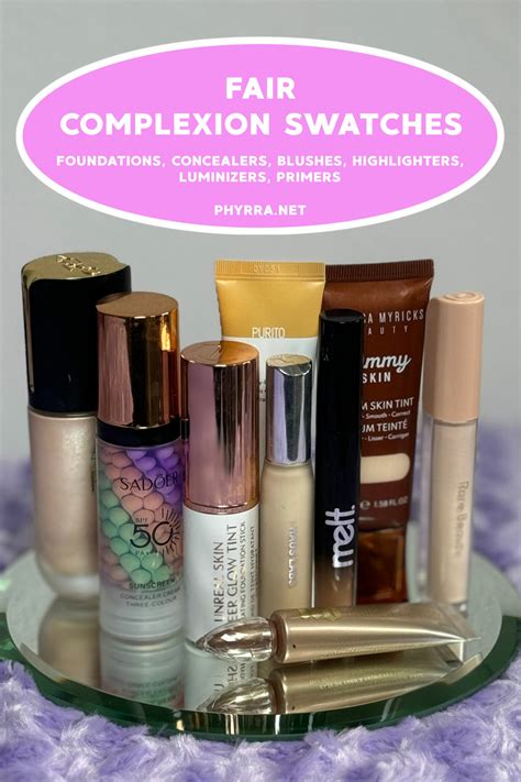 Fair Complexion Swatches