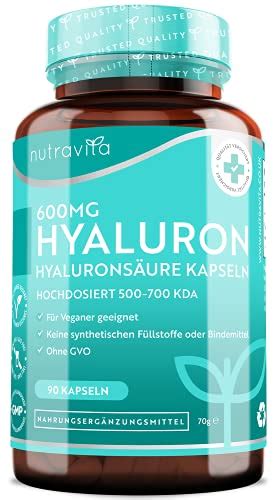 Nutravita Mg Hyalurons Ure Kapseln Hochdosiert Mit