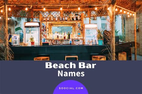 381 Beach Bar Name Ideas For Your Boozy Business - Soocial