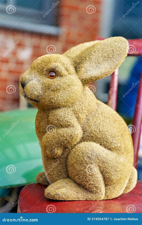 Rabbit Figurine On Display At A Flea Market Stock Image Image Of