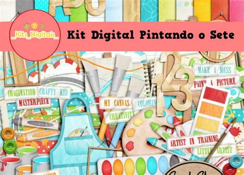 Kit Digital Pintando O Sete 2 No Elo7 Kits Digitais F993C8