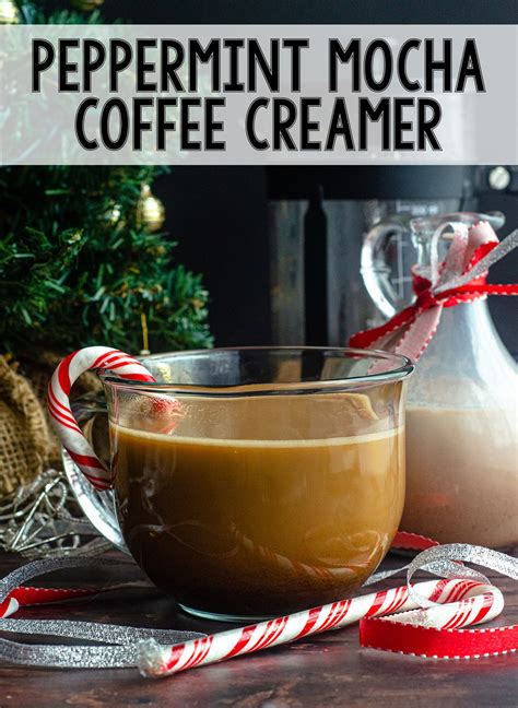 Homemade Peppermint Mocha Coffee Creamer - Fresh April Flours