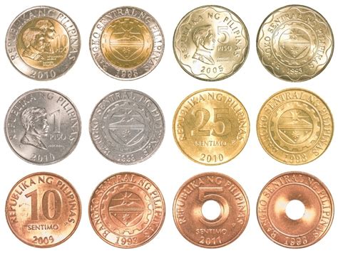 Collection of Philippine Peso Coins PNG. | PlusPNG