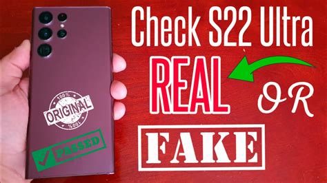 Check Your New Samsung Galaxy S22 Ultra Is Real Or Fake Verify Its Genuinity Today Run The