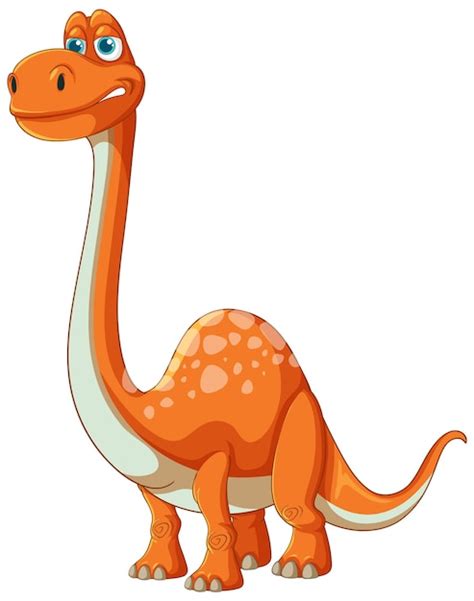 Free Vector Friendly Cartoon Dinosaur Illustration