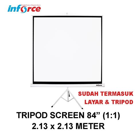 Jual Inforce Tripod Screen Projector 84 1 1 Layar Proyektor Inforce