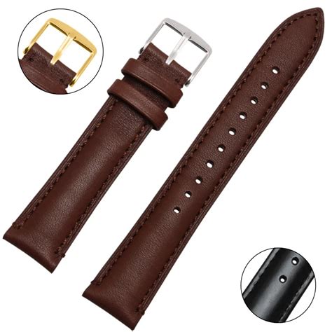 High Quality Smooth Genuine Leather Watchband Watch Strap Band Mm