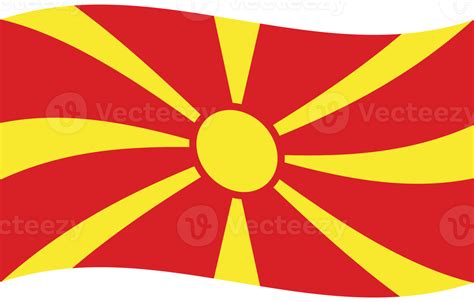 North Macedonia Flag Wave North Macedonia Flag 27292178 PNG