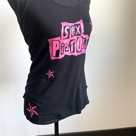 Sex Pistols And Scene Star Hot Pink Punk Wide Strap Depop