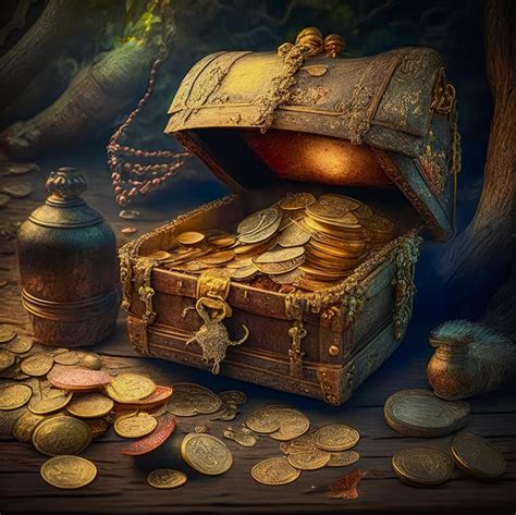 Premium AI Image Image Of An Ancient Treasure In A Chest Generative AI