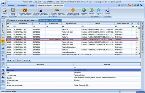 Nexus Erp Posibilitate Transmitere Facturi La Bonuri Fiscale Prin