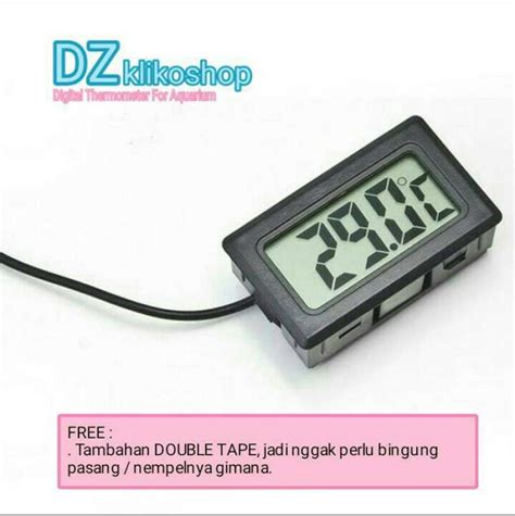 Jual THERMOMETER DIGITAL AQUARIUM AQUASCAPE ALAT UKUR TEMPERATUR SUHU