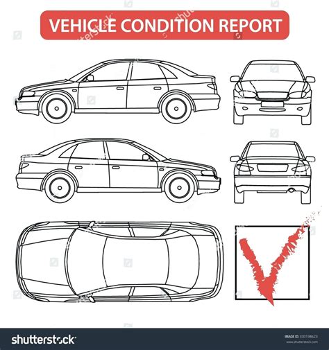 Car Damage Report Diagram