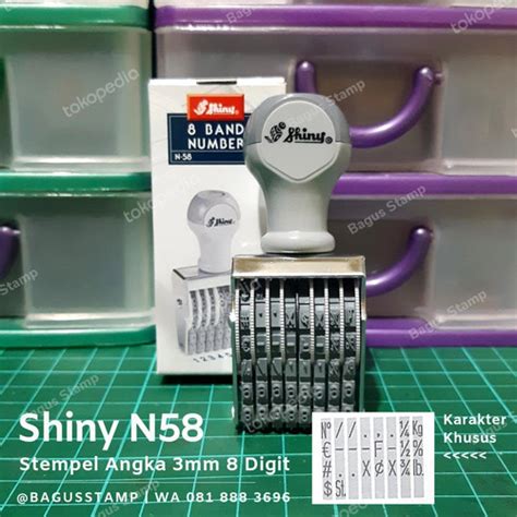 Jual Stempel Manual Huruf Angka Digit Mm Mm Shiny N N