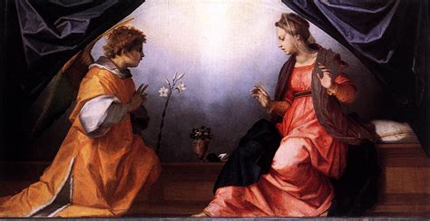 Annunciation By ANDREA DEL SARTO