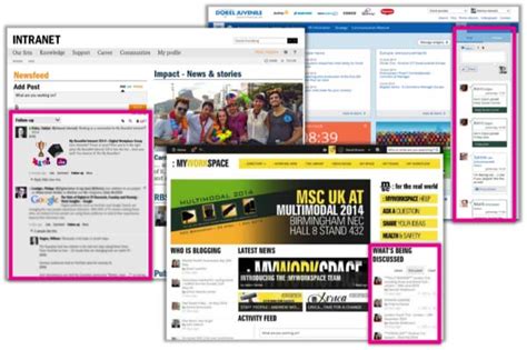 10 Examples Of Bringing Social Onto The Intranet Homepage Digital