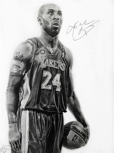 Original Prison Art Drawing Tribute To Forever 24 Kobe