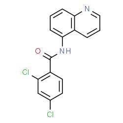 892670 84 7 2 4 dichloro N quinolin 5 yl benzamideCAS号 892670 84 7 2 4