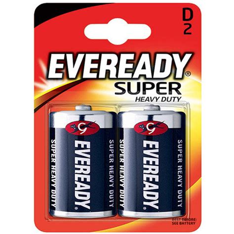 Eveready Batteries Silver D Pack 2 R20B2UP Hunt Office UK