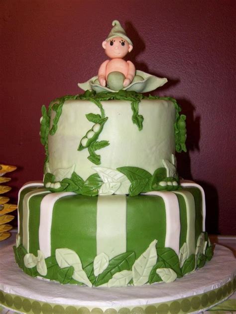 Cake I Made For A Friend S Babyshower The Cake Is Covered In Fondant