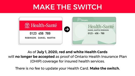 Health Cards Need To Switch Your Red And White Health Card To A