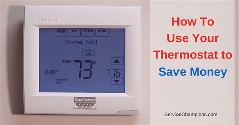 How To Use Your Thermostat To Save Money Saving Money Save Energy Heating Air Conditioning