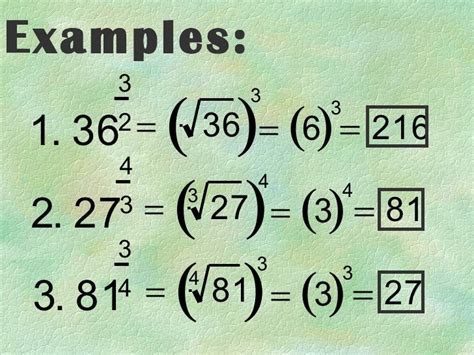 Rational Exponents