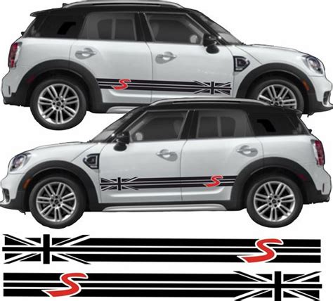 Zen Graphics Mini R60 Countryman Cooper S Side Stripes Stickers