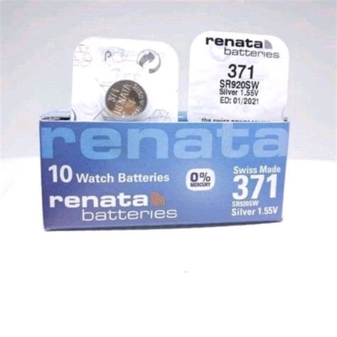 Jual Baterai Sr Sw Sr Sw Renata Original Swiss Made Shopee