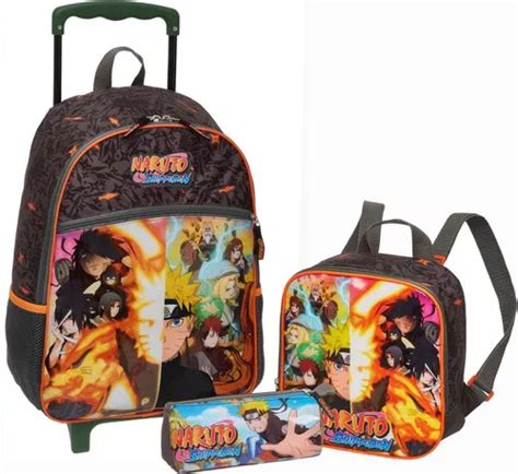 Kit Mochila Masculina Naruto Infantil Lancheira Estojo P S Mercadolivre