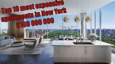 Top 10 Most Expensive Apartments In New York For 169 Million Dollars