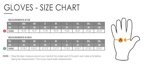 Giro Cycling Gloves Size Chart - Images Gloves and Descriptions Nightuplife.Com