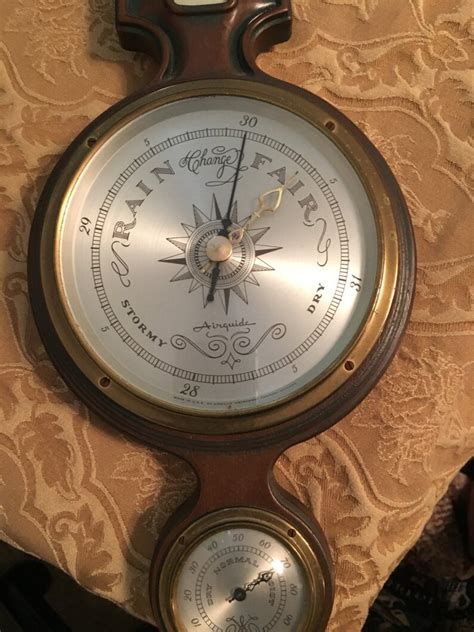 Airguide Weather Barometer Airguide Banjo Barometer Brass Etsy