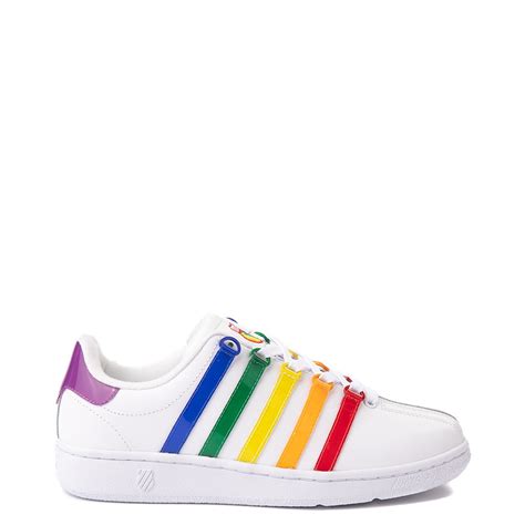 Womens K Swiss Classic Vn Heritage Athletic Shoe White Rainbow