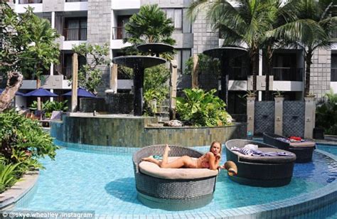 Skye Wheatley Flaunts Cleavage In A SEXY Red Bikini Daily Mail Online
