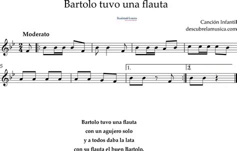 Bartolo tuvo una flauta una canción infantil con historia