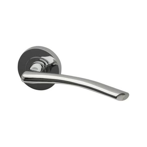 Intelligent Hardware Roma Round Rose Polished Chrome Lever Door Handle