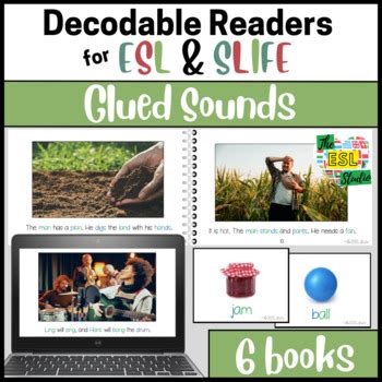 ESL SLIFE Decodable Phonics Readers For Older Students Glued Sounds