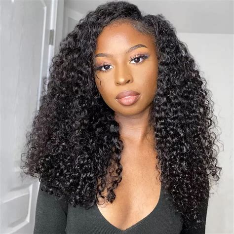 Isee V Part Wig Human Hair Curly Minimalno Leave Out