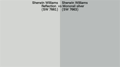 Sherwin Williams Reflection Vs Monorail Silver Side By Side Comparison