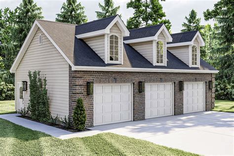 3 Car Garage With 3 Dormers 62472dj Architectural Designs House Plans