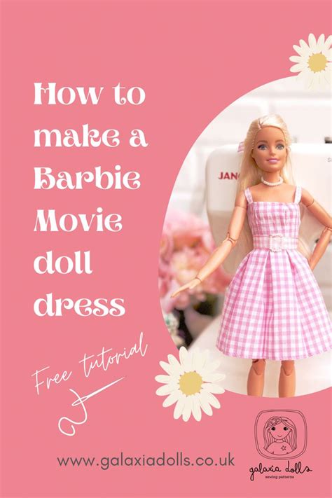 How To Make A Barbie Movie Doll Dress Sewing Barbie Clothes Doll