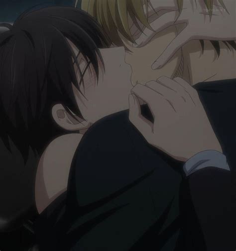 Dakaichi ep 4 Azumaya Junta x Saijō Takato Anime kiss scenes Cute