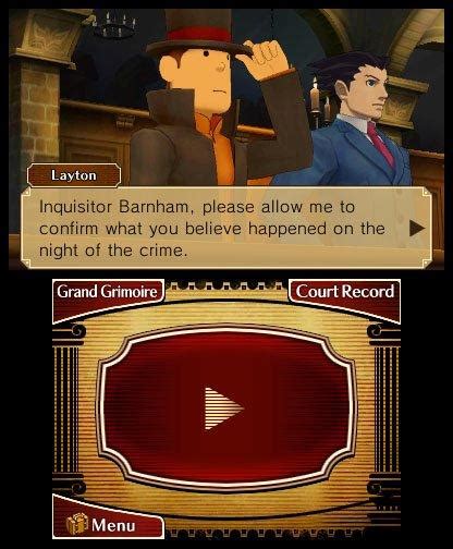 Professor Layton Vs Phoenix Wright Ace Attorney Nintendo 3ds